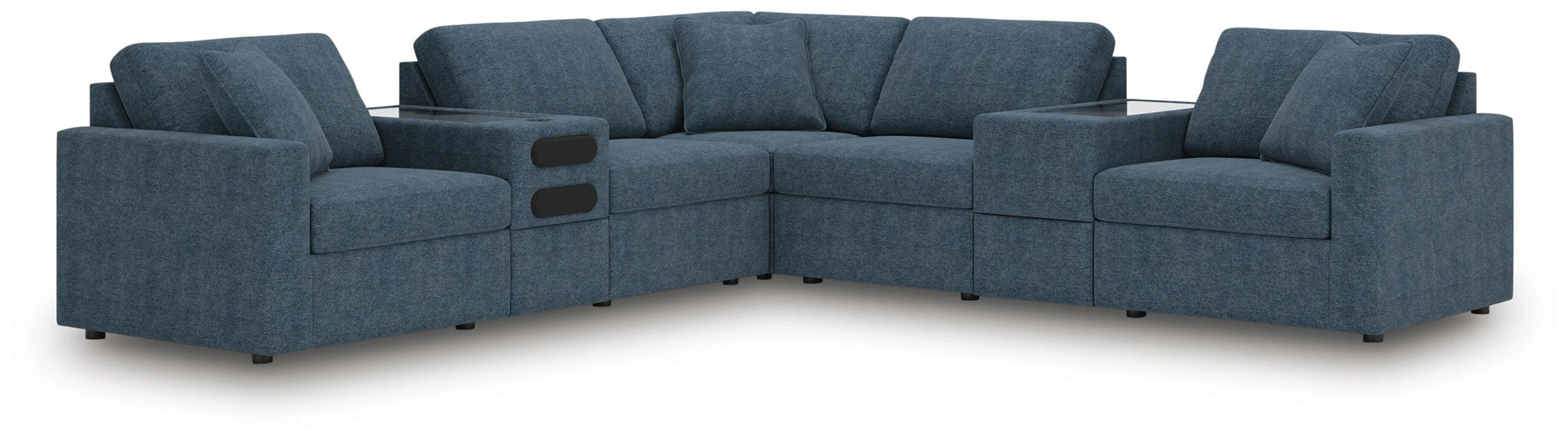 Modmax Balanced Sectional with Audio and Storage Consoles