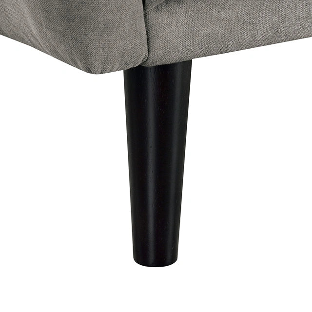 Aristide Futon Sofa Grey & Brown