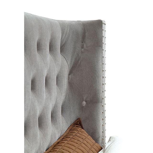 Cayla Bed Silver & Grey