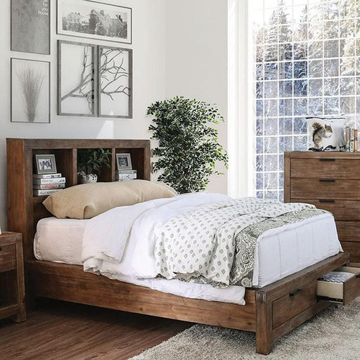 Mcallen Weathered Light Oak Queen Bed image