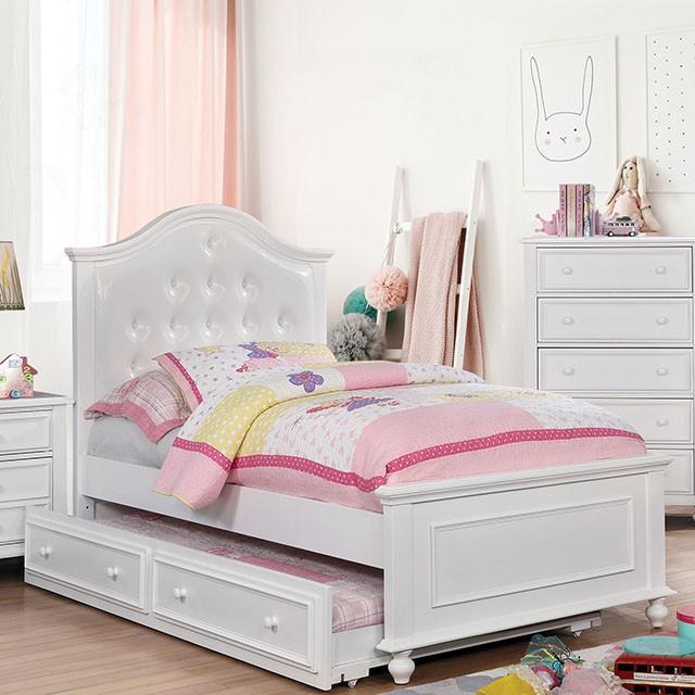 OLIVIA White Full & Twin Bed