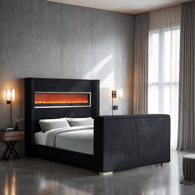 Sumter Bed Black & Grey