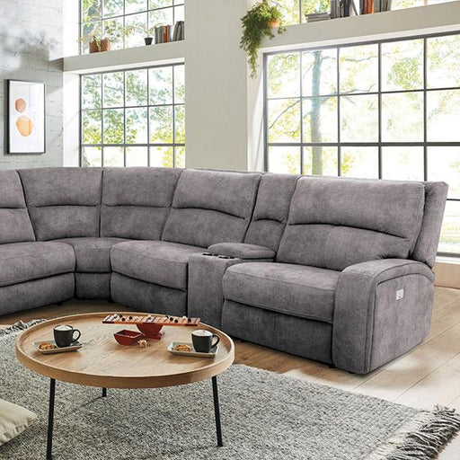 APOSTOLOS Power Sectional, Light Gray image