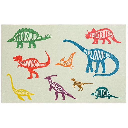 BARON 5' X 8', Area Rug, Dinos, Multi/Beige image