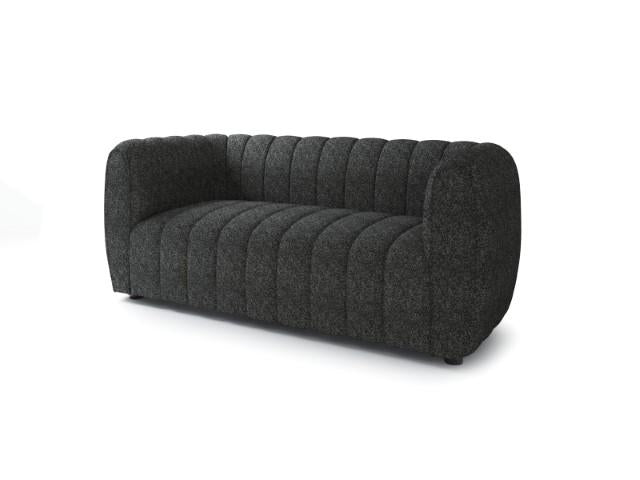 AVERSA Loveseat, Black, Gray, & White