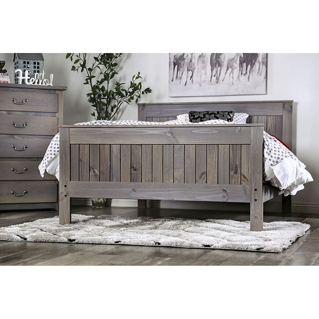 Rockwall Bed Grey & White