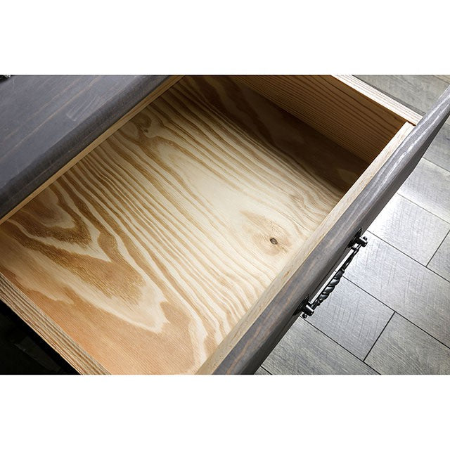 Rockwall Bed Grey & White