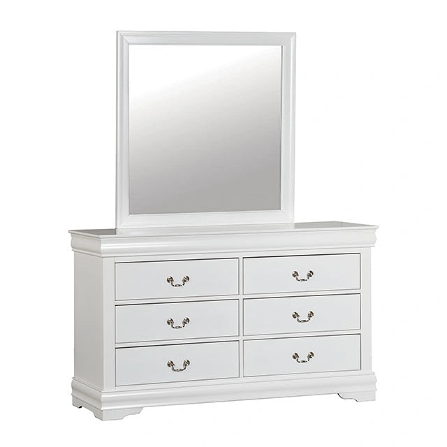 Louis Philippe Full, Twin, Full, & King Bed Black, Grey, Brown & White