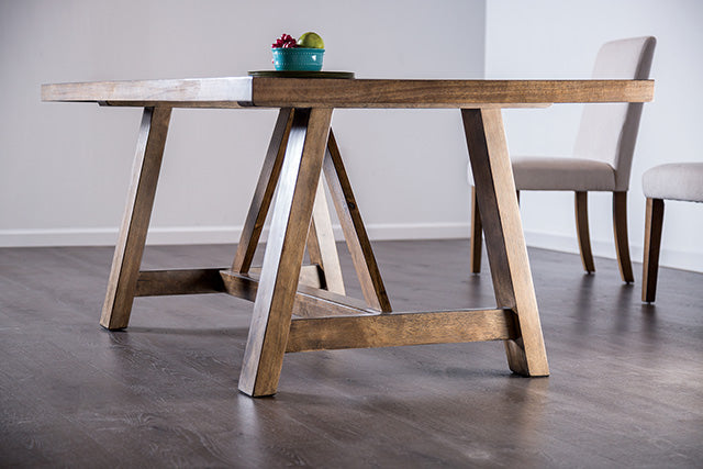 Losone Dining Table Set with Bench Rustic